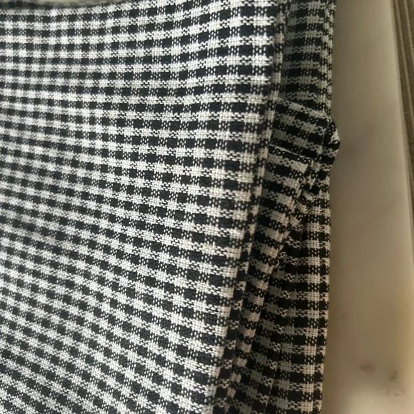 Black + White Mini Check Cloth Napkins Set of 6 New Condition - Picture 8 of 10